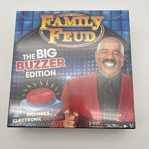Family Feud The Big Buzzer Edition Board Game By Spin Master Games NEW. Sealed!